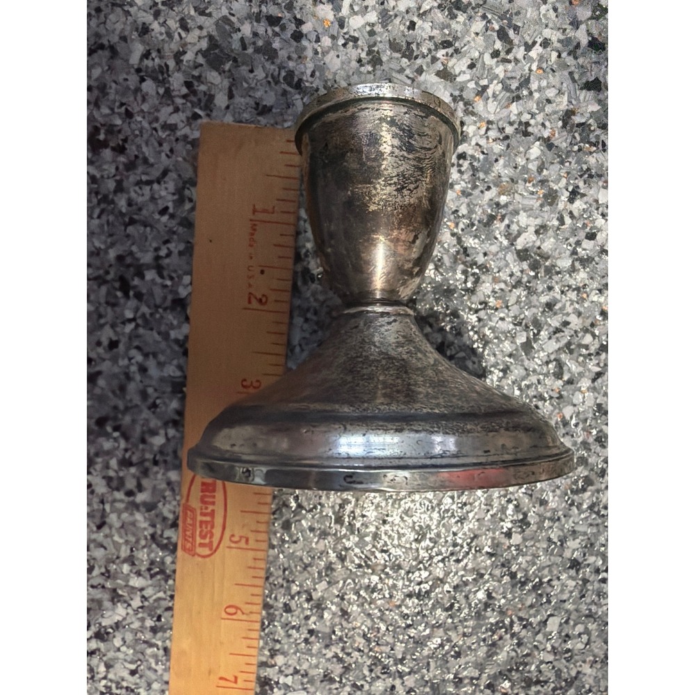 Duchin Creation Sterling Silver Weighted Candlestick Holder Vintage 3.25 Inch